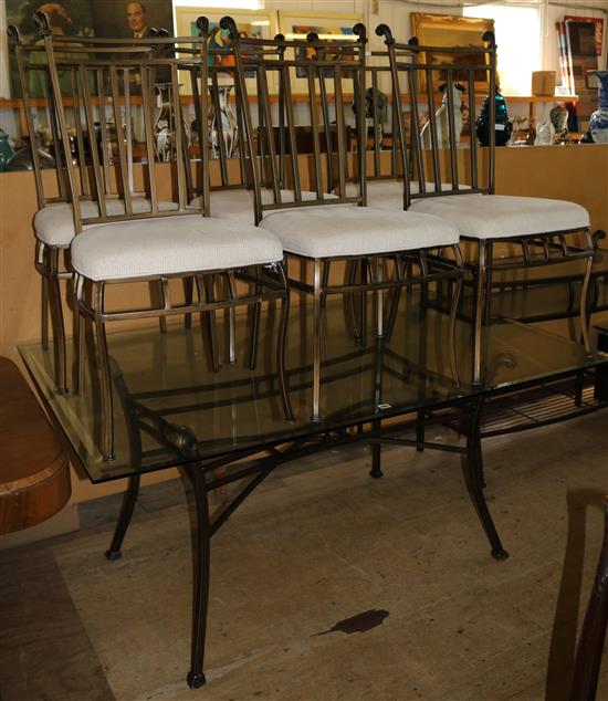 Bronzed metal conservatory suite